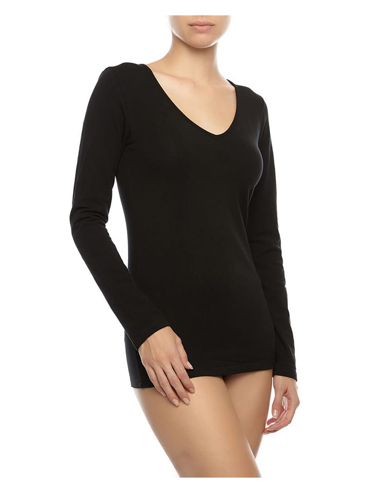 COTONELLA Koszulka w kolorze czarnym rozmiar: M