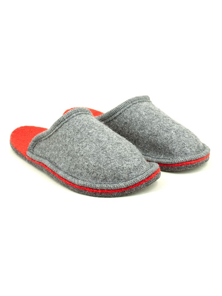 Freyling Kapcie w kolorze szaro-pomarańczowym rozmiar: 40