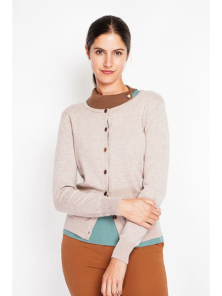 ASSUILI Kardigan w kolorze beżowym rozmiar: 34