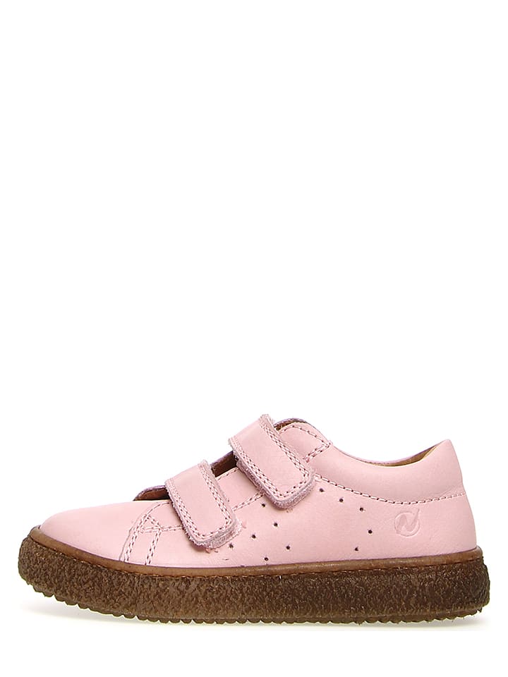 Naturino Skórzane sneakersy "Care" w kolorze jasnoróżowym rozmiar: 26