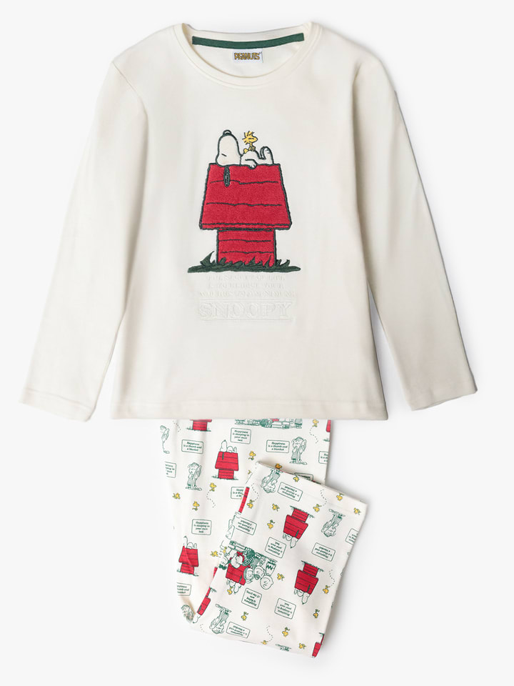 Peanuts Piżama "Peanuts" w kolorze białym rozmiar: 128