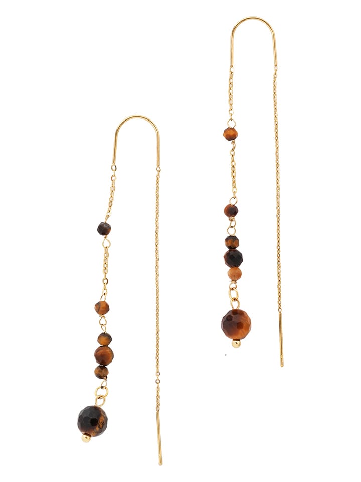 TATUUM Pozłacane kolczyki z kwarcem rozmiar: onesize