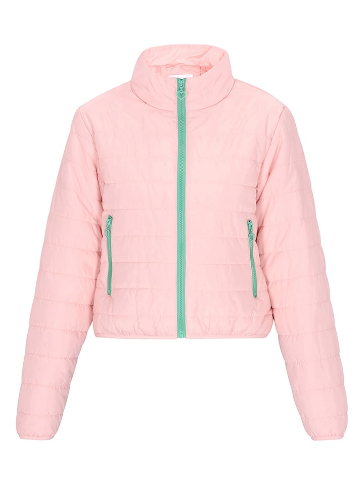 Schmuddelwedda Kurtka pikowana w kolorze jasnoróżowo-zielonym rozmiar: L