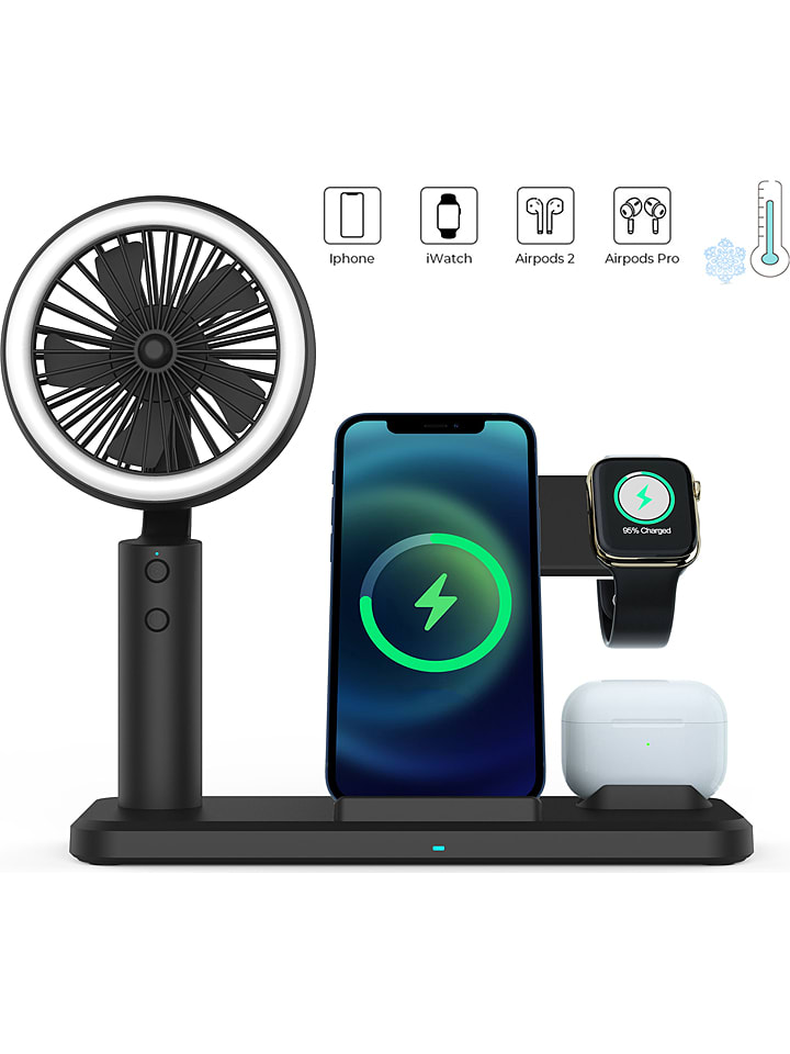 SmartCase Indukcyjna stacja ładująca 3w1 w kolorze czarnym rozmiar: onesize