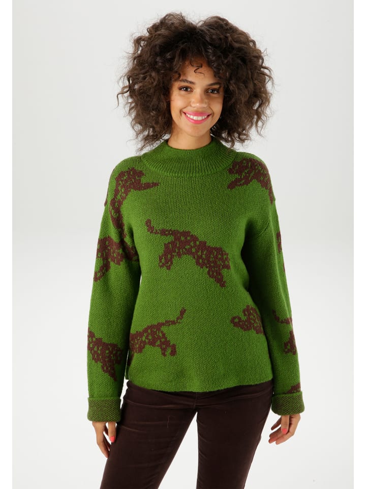 Aniston Sweter w kolorze zielonym rozmiar: 38