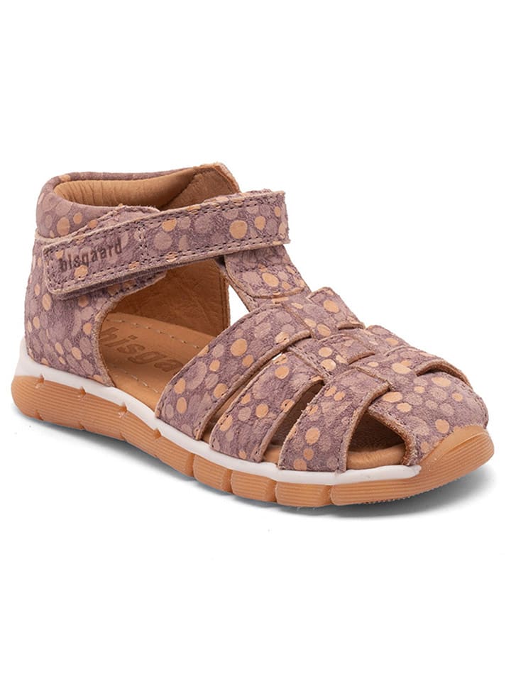bisgaard Skórzane półsandały w kolorze fioletowo-pomarańczowym rozmiar: 32