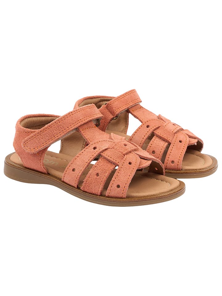 POM POM Skórzane sandały w kolorze pomarańczowym rozmiar: 27