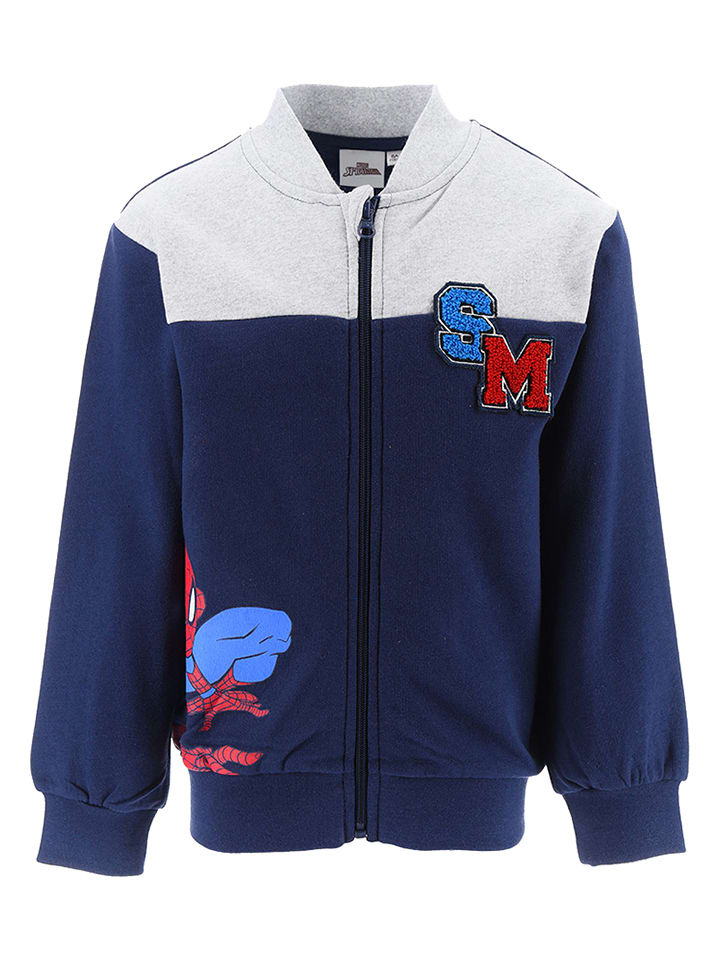 Spiderman Bluza "Spider-Man" w kolorze szaro-granatowym rozmiar: 98