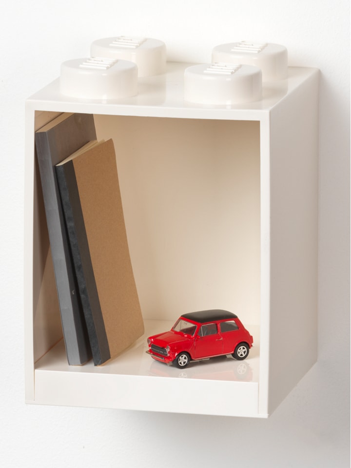 LEGO Regał ścienny "4 Knobs" w kolorze białym - 15,9 x 47 x 16,1 cm rozmiar: onesize