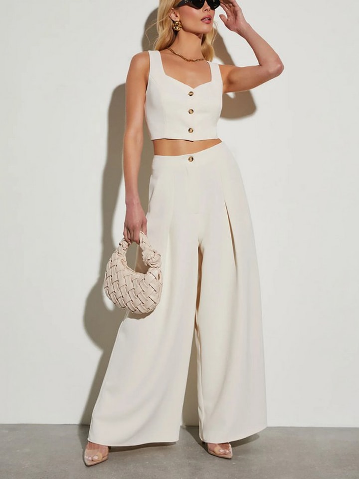 LA Angels Spodnie w kolorze kremowym rozmiar: S