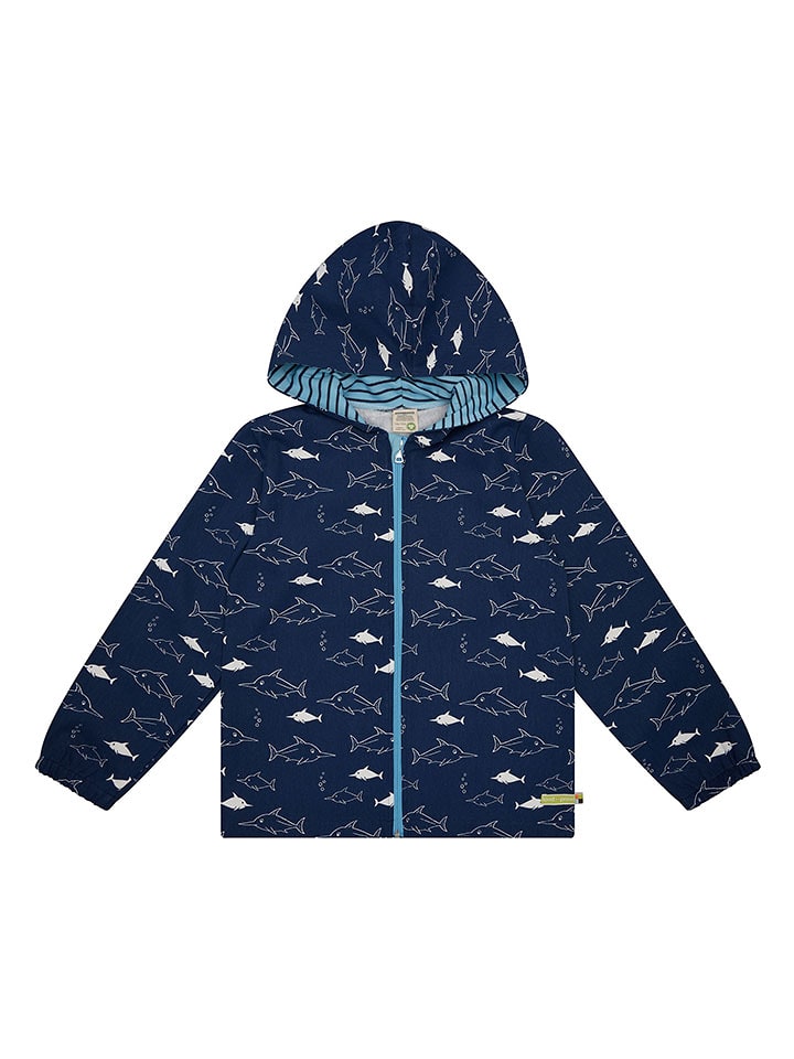 loud + proud Kurtka w kolorze granatowo-białym rozmiar: 134/140