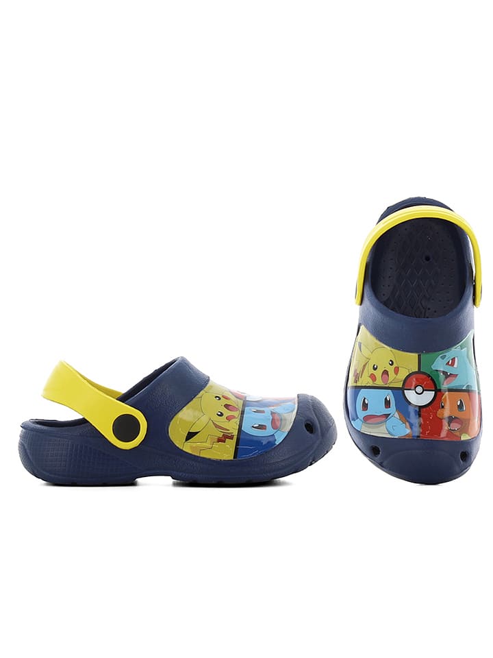 Chodaki "Pokemon" w kolorze granatowo-żółtym