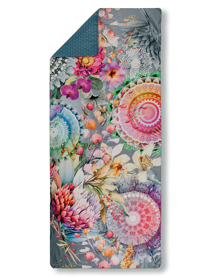 Hip Ręcznik plażowy "Olinga" w kolorze miętowo-jasnoróżowym rozmiar: 50x100 cm