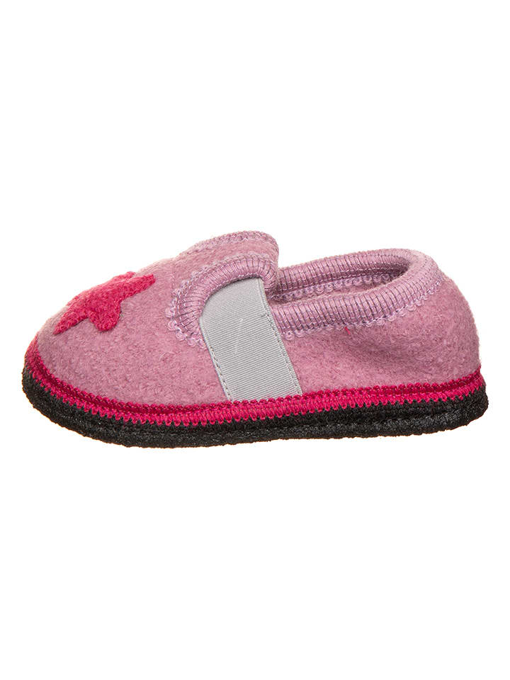 lamino Kapcie "Stern" w kolorze jasnoróżowo-różowo-białym rozmiar: 21