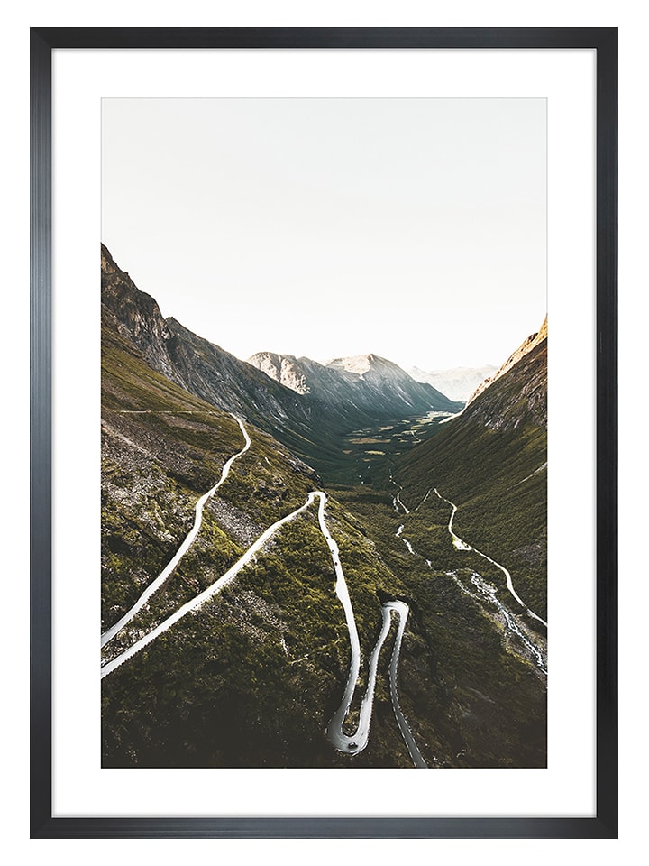 Ars Longa Druk artystyczny "Mountain Road" w ramce - 70 x 50 cm rozmiar: onesize