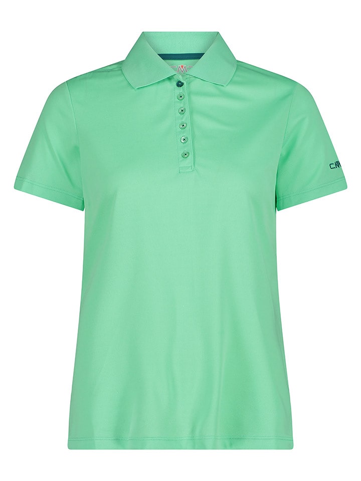 Koszulka funkcyjna polo w kolorze zielonym