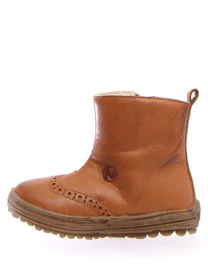 Skórzane botki "Dunes" w kolorze jasnobrązowym