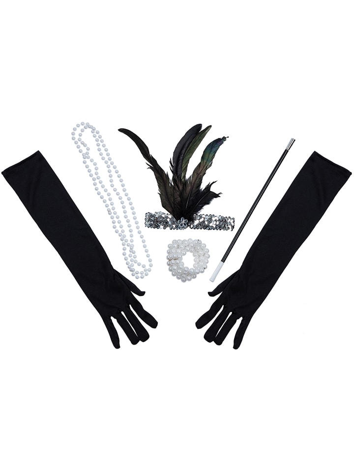 Rubie`s 5-częścowy zestaw w kolorze czarnym rozmiar: onesize