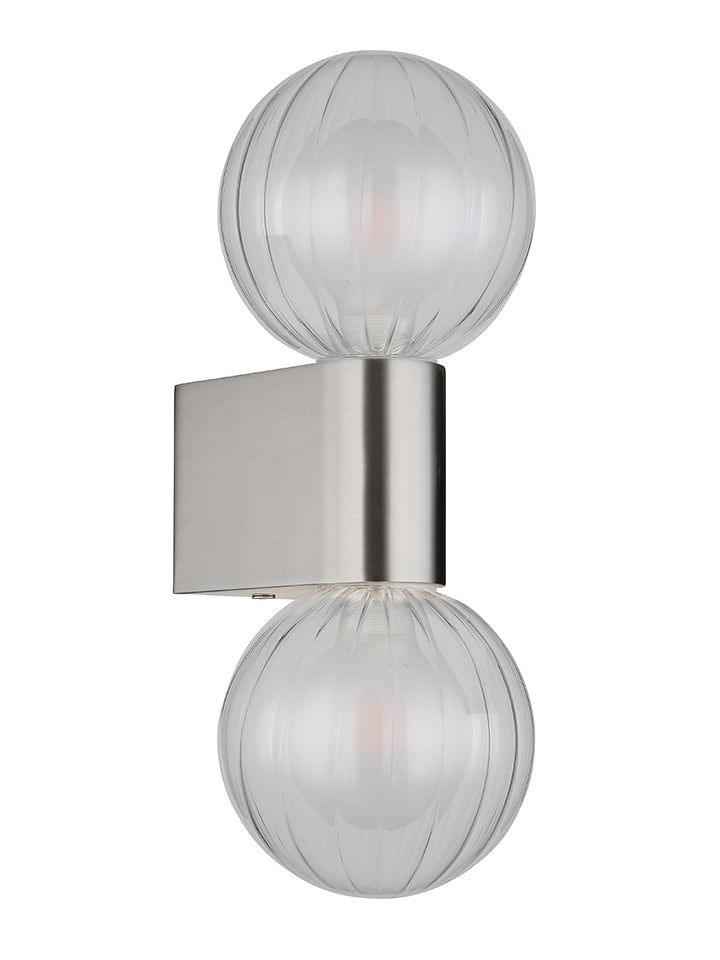 Globo lighting Lampa ścienna LED "Ander" w kolorze srebrnym - 10 x 26 cm rozmiar: onesize