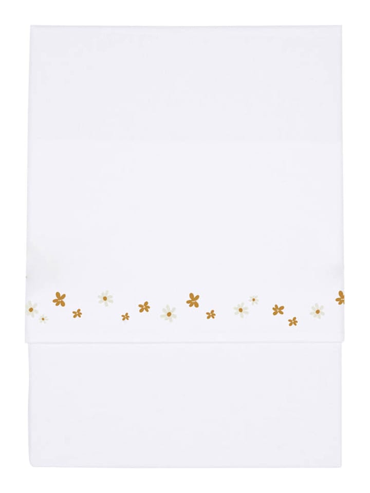 Little Dutch Prześcieradło "Little Pink Flowers" w kolorze białym do łóżeczka rozmiar: 70x100 cm