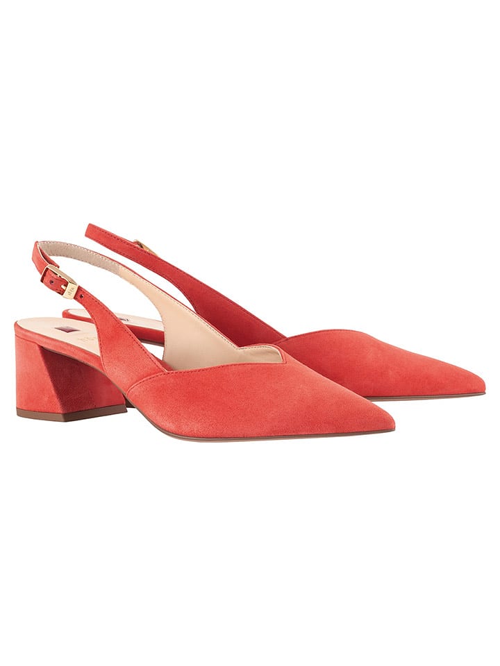 Högl Skórzane czółenka w kolorze czerwonym rozmiar: 40