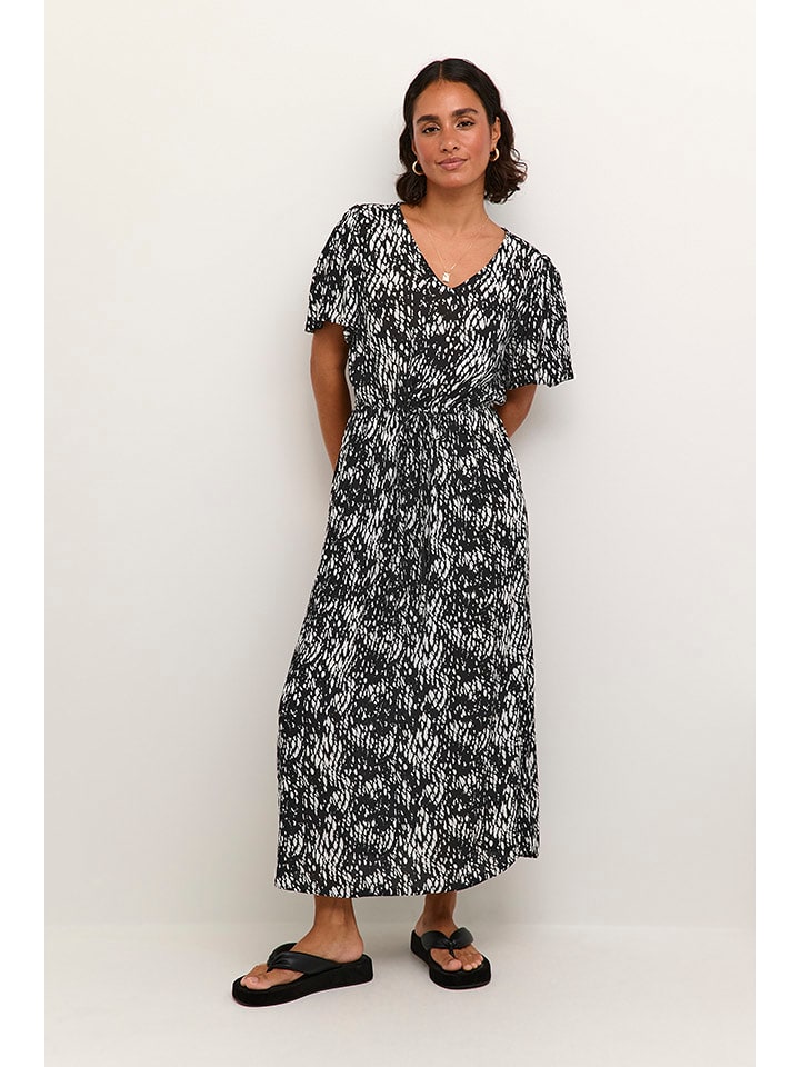 Kaffe Sukienka w kolorze czarno-białym rozmiar: 40