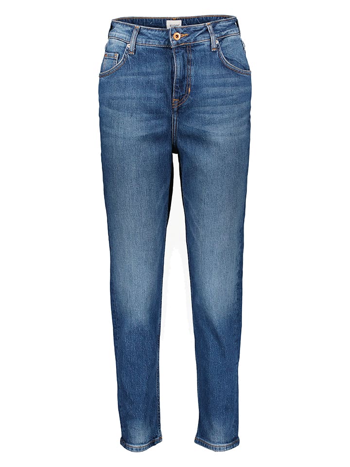 Dżinsy "Moms" - Mom fit - w kolorze niebieskim