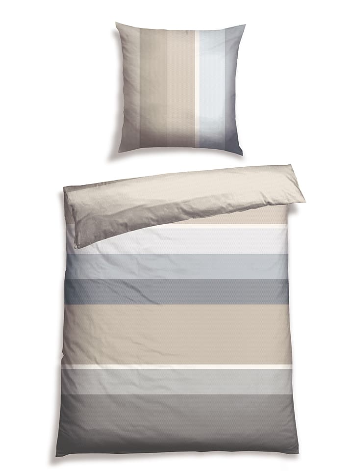 Schiesser Komplet pościeli renforcé w kolorze beżowym rozmiar: 135x200 cm