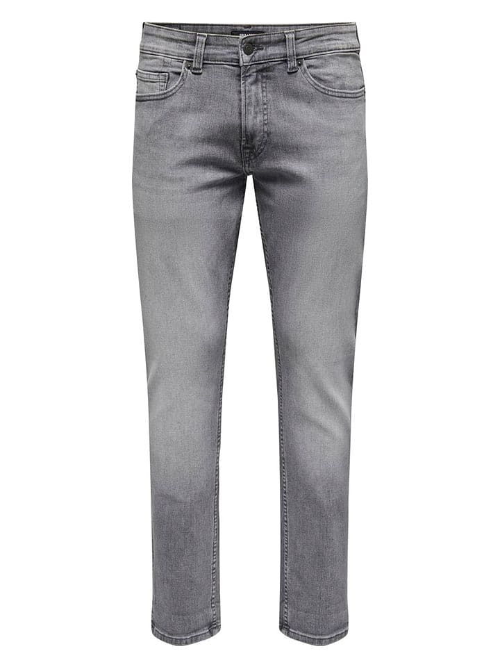 ONLY & SONS Dżinsy - Slim fit - w kolorze szarym rozmiar: W28/L30