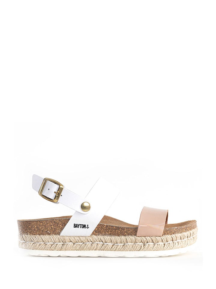 BAYTON Sandały "Gaceo" w kolorze biało-beżowym rozmiar: 38