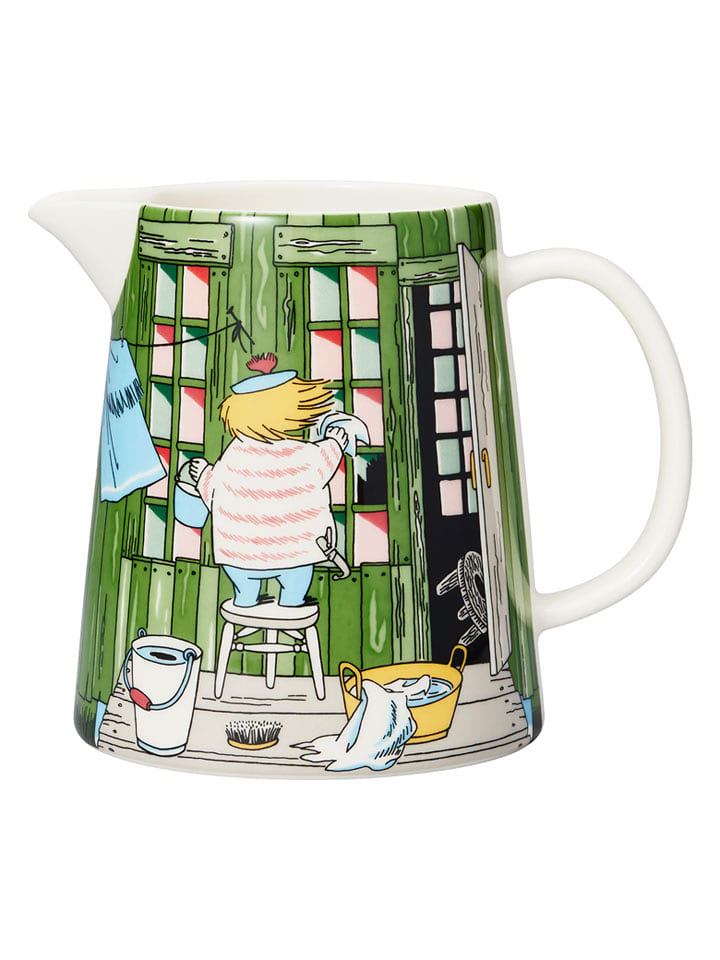 Moomin Dzbanek "The Bath House" w kolorze zielonym - 1 l rozmiar: onesize