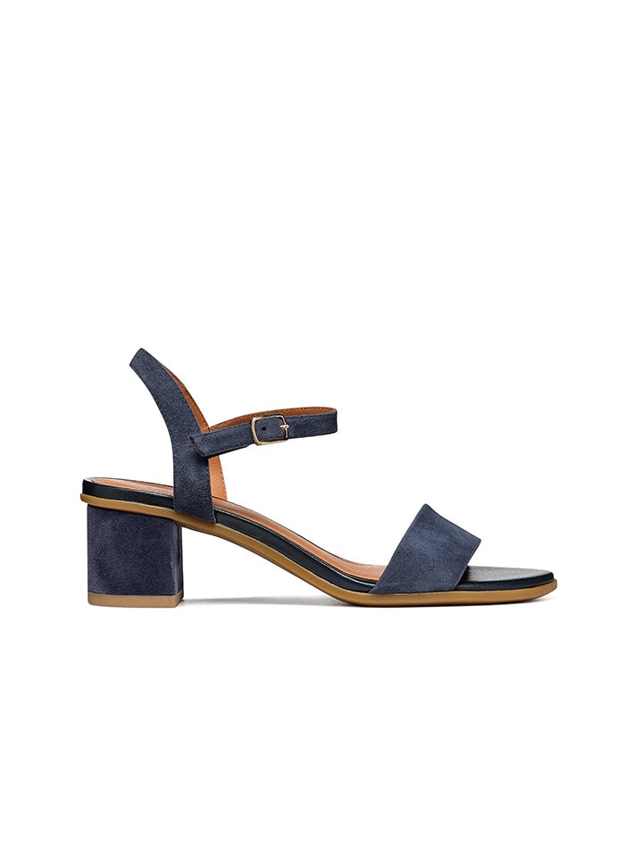 Geox Skórzane sandały "Aurely 50" w kolorze granatowym rozmiar: 37