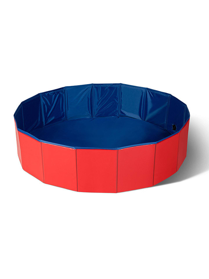 Inkazen Basen w kolorze czerwono-niebieskim dla psów - wys. 20 x Ø 80 cm rozmiar: onesize