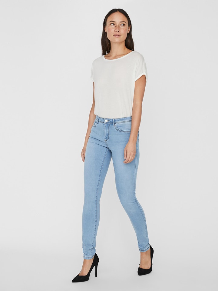 Vero Moda Dżinsy "Tanya" - Skinny fit - w kolorze błękitnym rozmiar: XS/L34