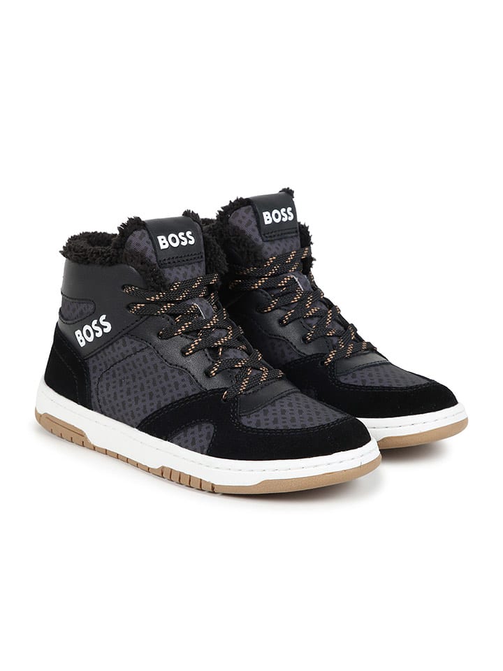 Hugo Boss Kids Sneakersy "Pelotas" w kolorze granatowo-czarnym rozmiar: 30