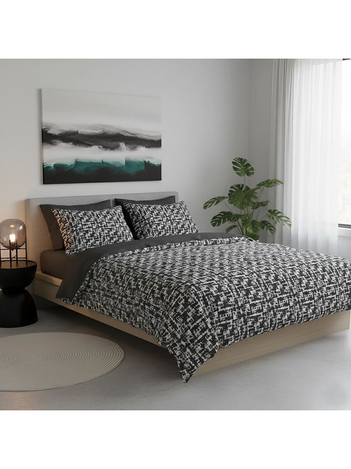 Mijolnir Komplet pościeli renforcé w kolorze antracytowym rozmiar: 260x220 cm