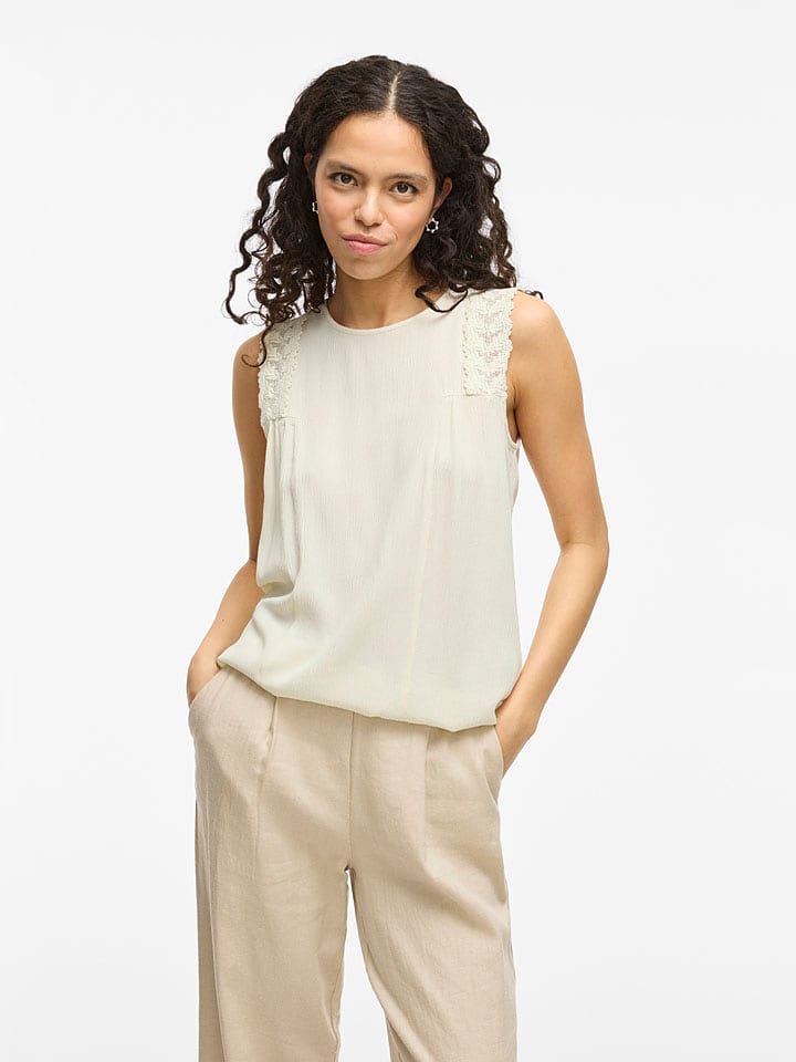 Vila Bluzka "Pernillu" w kolorze kremowym rozmiar: 42