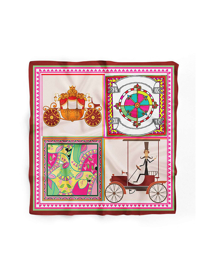 Lucky Bees Chusta ze wzorem - 55 x 55 cm rozmiar: onesize