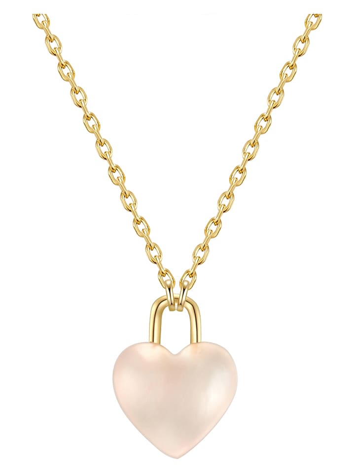 Glanzstücke München Pozłacany naszyjnik z zawieszką - dł. 40 cm rozmiar: onesize