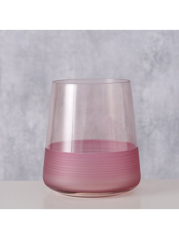 Boltze Szklanka "Moluna" w kolorze jasnoróżowym - wys. 10 x Ø 9 cm rozmiar: onesize