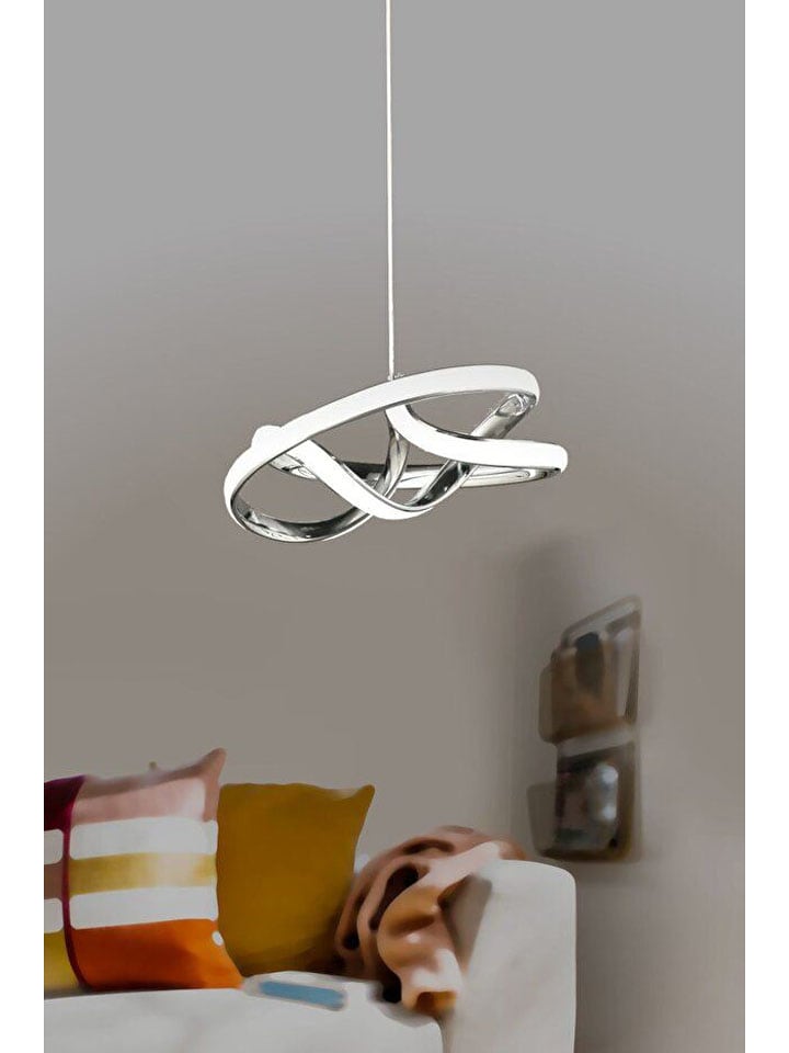 Opviq Lampa wisząca LED w kolorze srebrnym - szer. 22 cm rozmiar: onesize