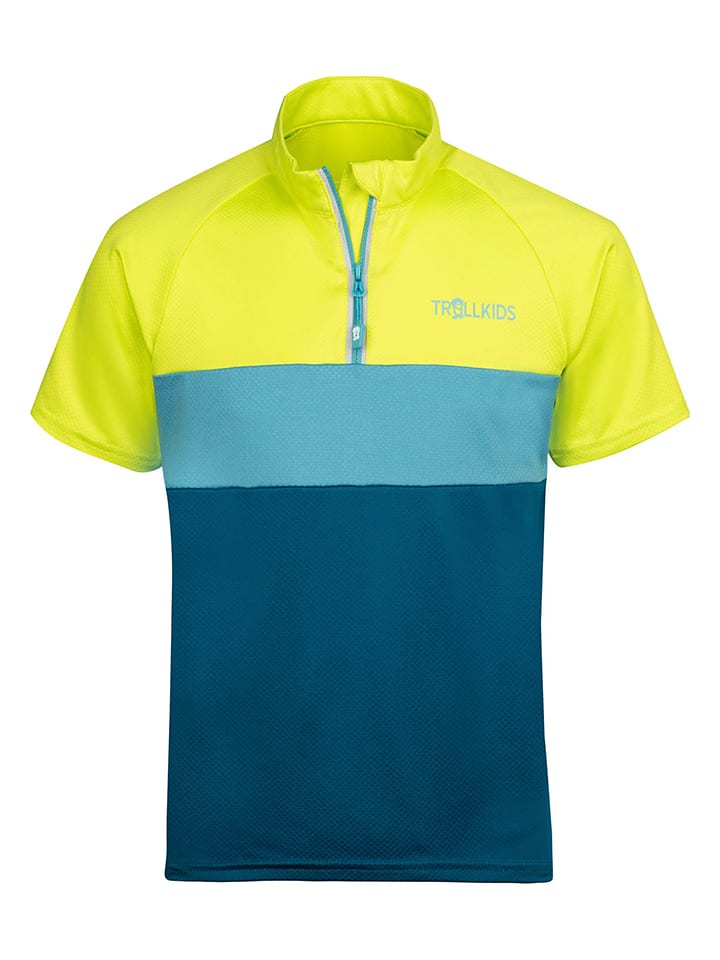 Koszulka sportowa "Trondheim" w kolorze niebiesko-żółtym
