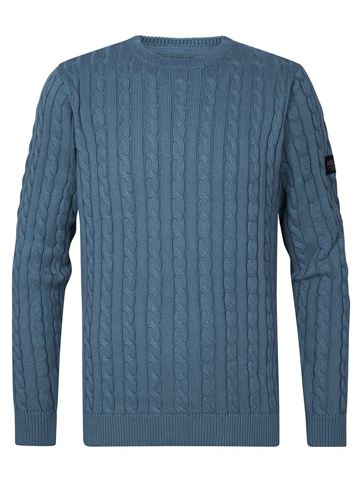 Petrol Industries Sweter w kolorze niebieskim rozmiar: XXL