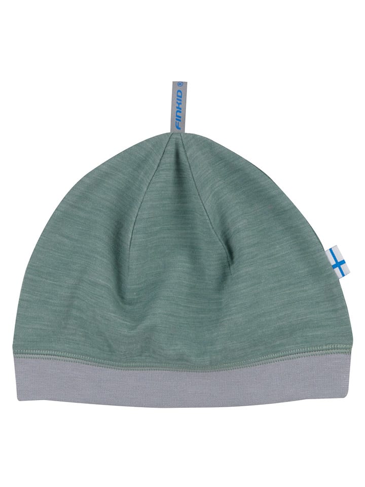 finkid Czapka "Hitti Soft" w kolorze zielonym rozmiar: 48-50 cm