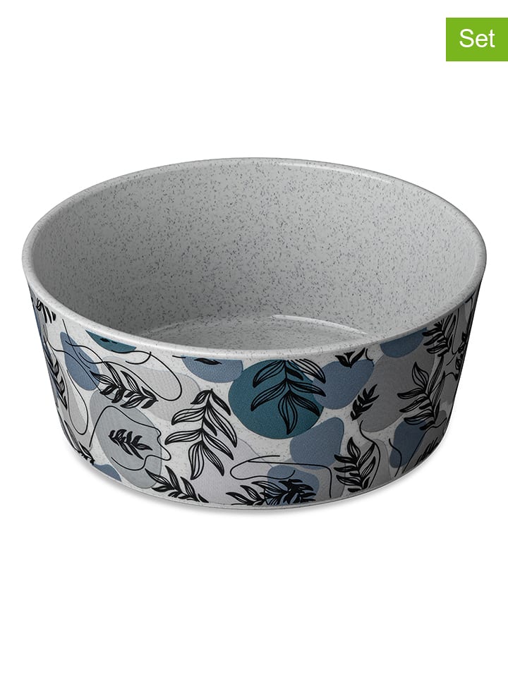 koziol Miski (4 szt.) "Connect" w kolorze szarym - 400 ml rozmiar: onesize