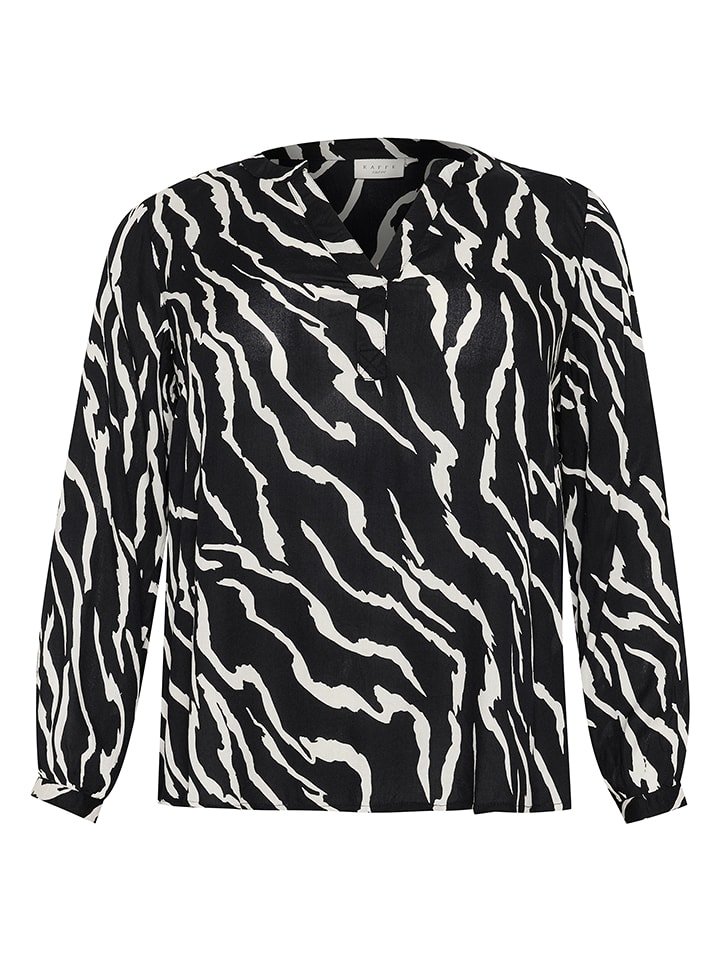 KAFFE curve Bluzka w kolorze czarno-białym rozmiar: 44