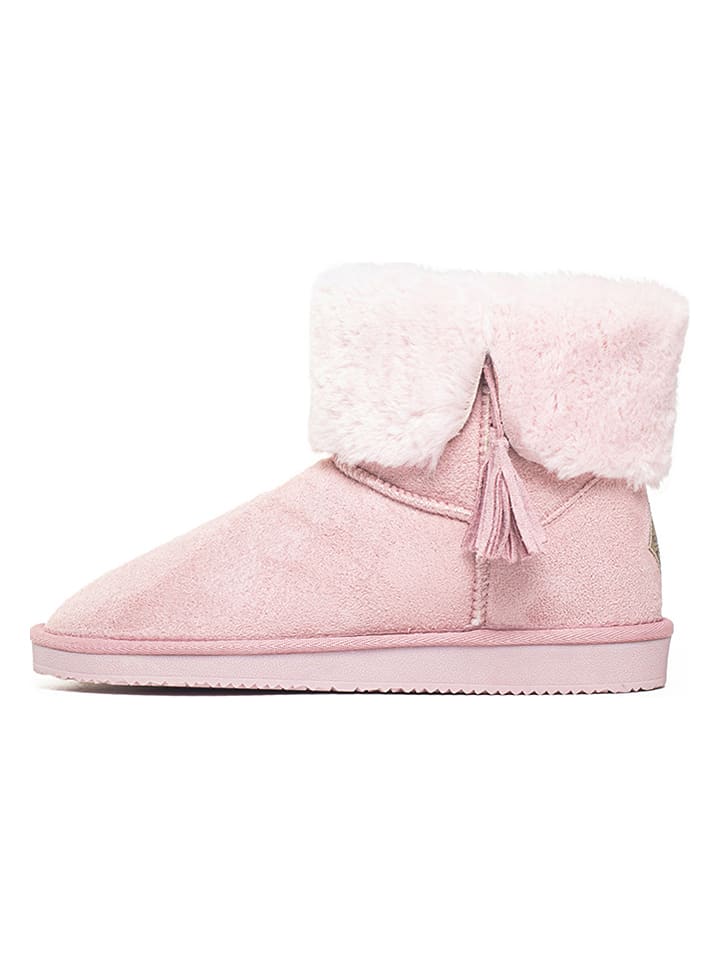 ISLAND BOOT Botki zimowe "Cinnamon" w kolorze jasnoróżowym rozmiar: 39
