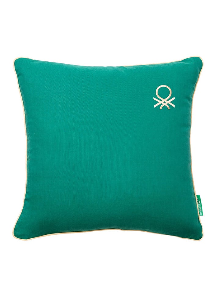 Benetton Poduszka w kolorze zielonym rozmiar: 45x45 cm