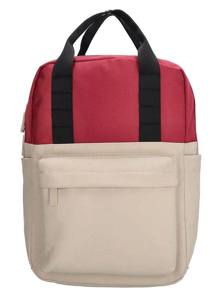 Beagles Plecak w kolorze beżowo-czerwonym - 23 x 33 x 9 cm rozmiar: onesize
