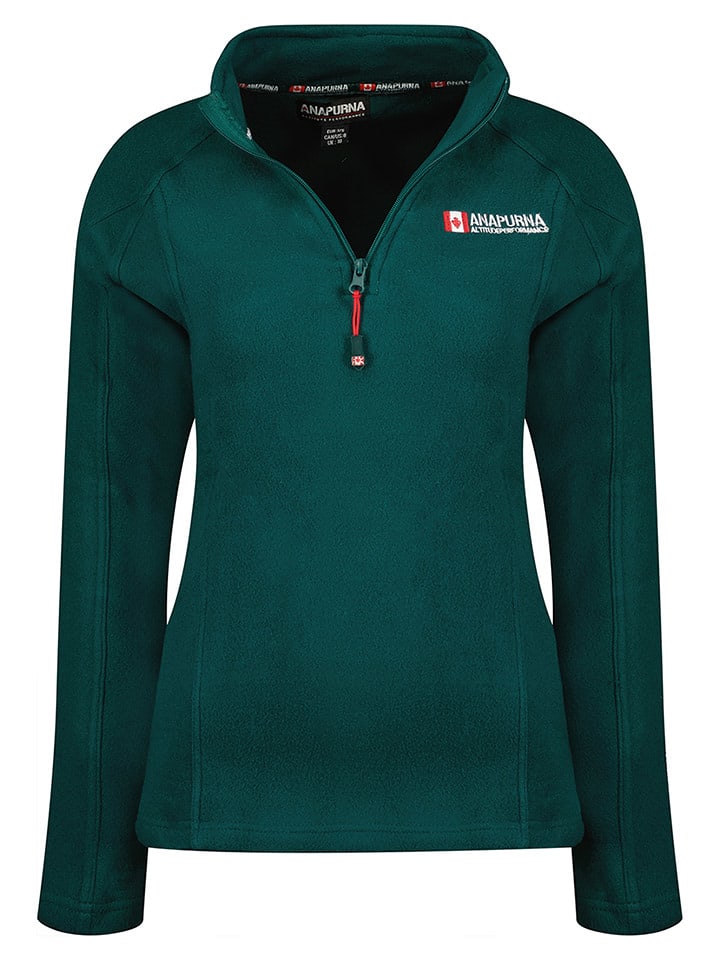 ANAPURNA Bluza polarowa "Tonneau" w kolorze zielonym rozmiar: XXL